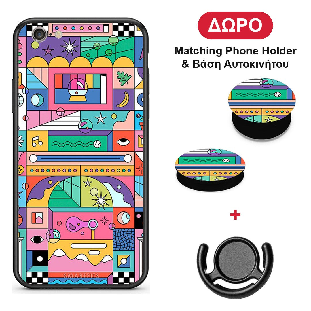 Bubbles Soap - iPhone 7 / 8 / SE 2020 θήκη + Δώρο Phone Holder & Βάση Αυτοκινήτου