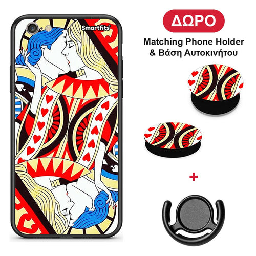Card Love - iPhone 7 / 8 / SE 2020 θήκη + Δώρο Phone Holder & Βάση Αυτοκινήτου