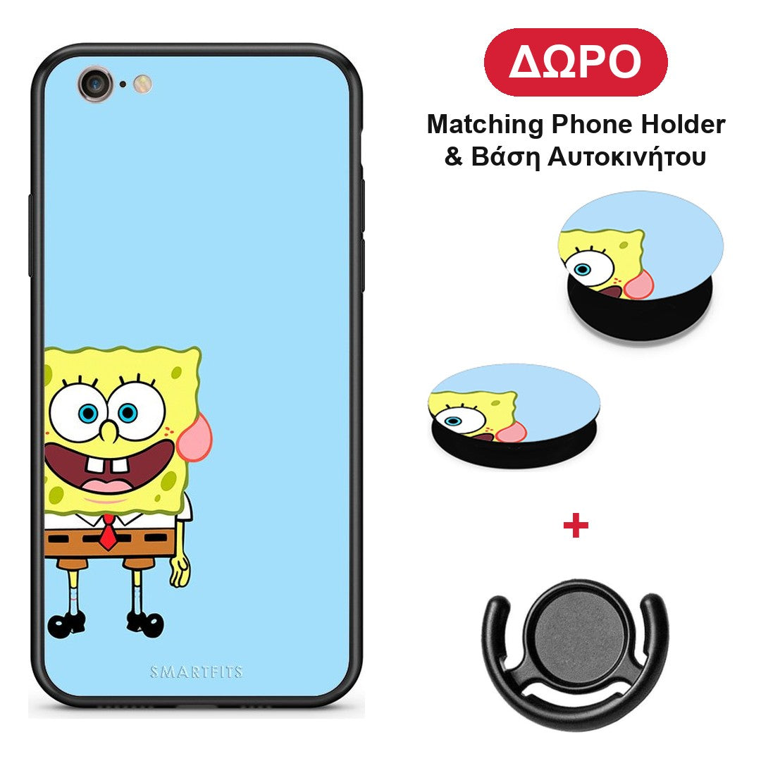 Friends Bob - iPhone 7 / 8 / SE 2020 θήκη + Δώρο Phone Holder & Βάση Αυτοκινήτου