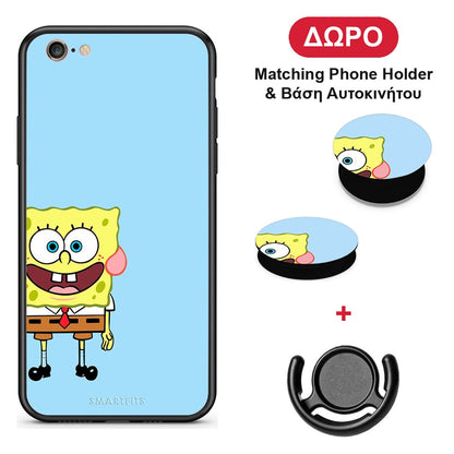 Friends Bob - iPhone 7 / 8 / SE 2020 θήκη + Δώρο Phone Holder & Βάση Αυτοκινήτου