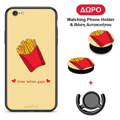Fries Before Guys - iPhone 7 / 8 / SE 2020 θήκη + Δώρο Phone Holder & Βάση Αυτοκινήτου