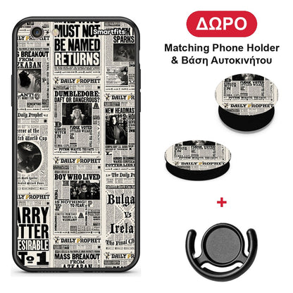 Harry Paper - iPhone 7 / 8 / SE 2020 θήκη + Δώρο Phone Holder & Βάση Αυτοκινήτου