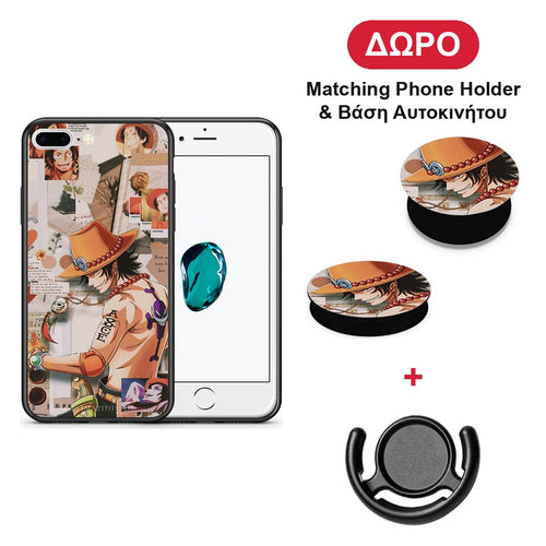 Anime Collage - iPhone 7 Plus / 8 Plus θήκη + Δώρο Phone Holder & Βάση Αυτοκινήτου