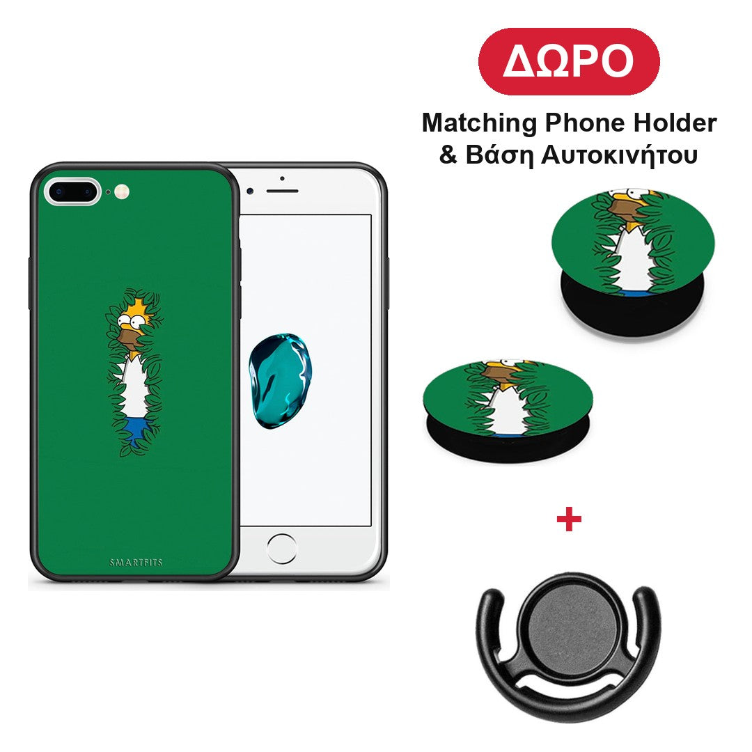 Bush Man - iPhone 7 Plus / 8 Plus θήκη + Δώρο Phone Holder & Βάση Αυτοκινήτου