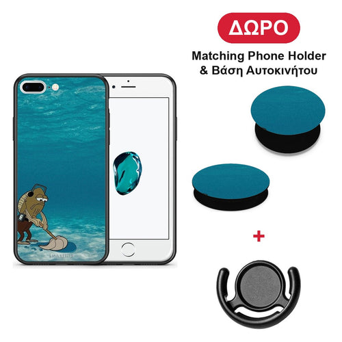 Clean The Ocean - iPhone 7 Plus / 8 Plus θήκη + Δώρο Phone Holder & Βάση Αυτοκινήτου