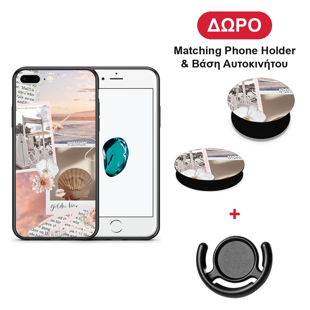 Golden Hour - iPhone 7 Plus / 8 Plus θήκη + Δώρο Phone Holder & Βάση Αυτοκινήτου