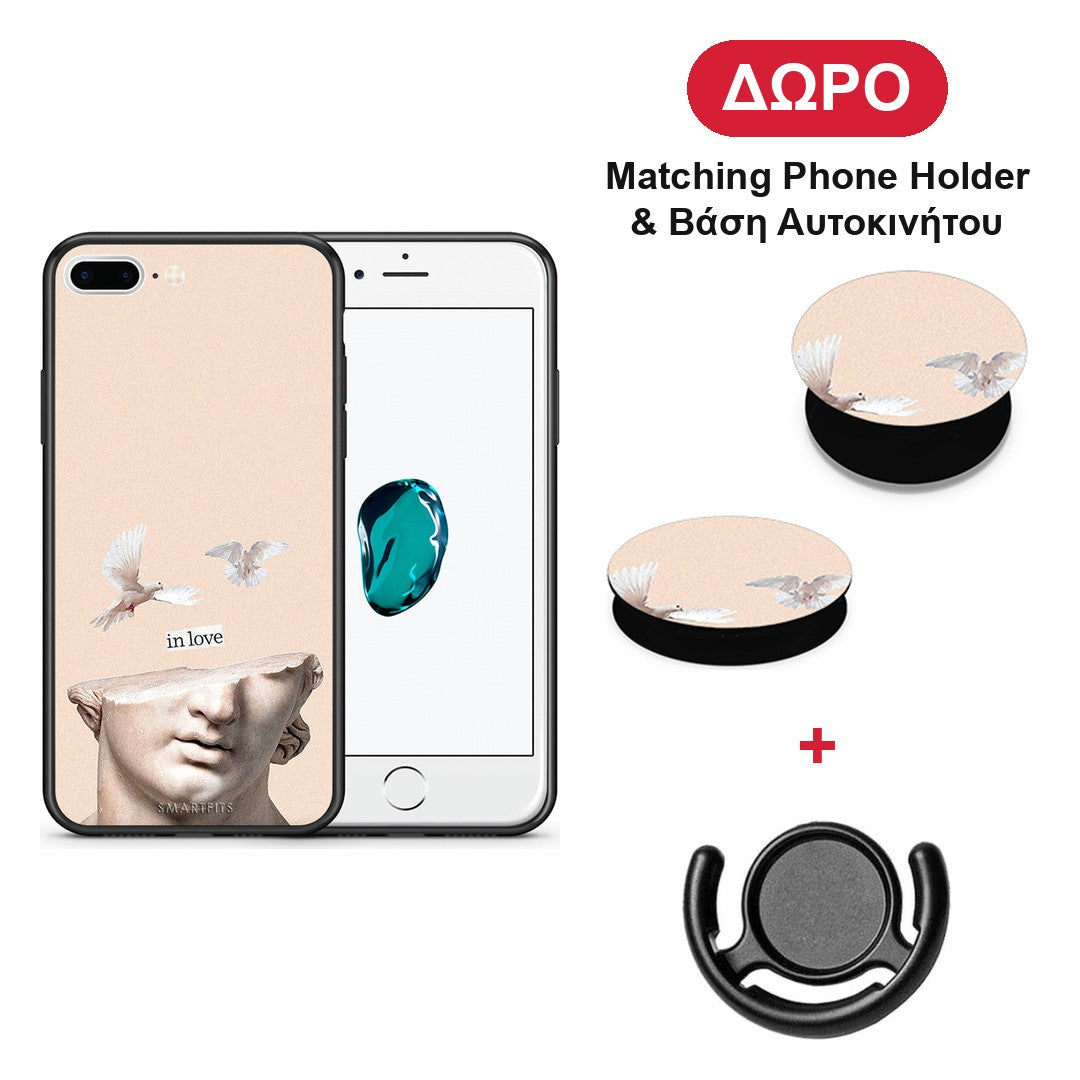 In Love - iPhone 7 Plus / 8 Plus θήκη + Δώρο Phone Holder & Βάση Αυτοκινήτου
