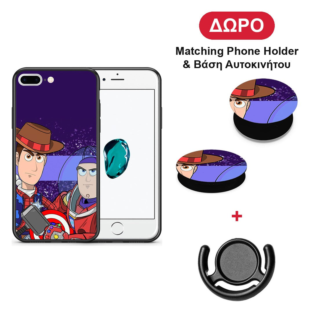 Infinity Story - iPhone 7 Plus / 8 Plus θήκη + Δώρο Phone Holder & Βάση Αυτοκινήτου