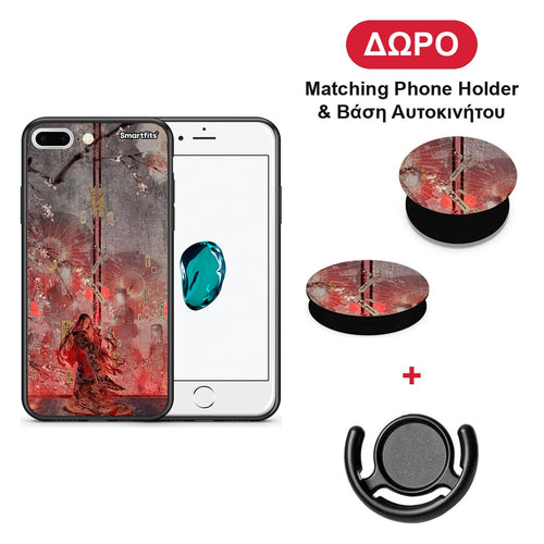 Nezuko Kamado - iPhone 7 Plus / 8 Plus θήκη + Δώρο Phone Holder & Βάση Αυτοκινήτου
