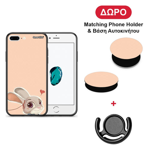 Nick Wilde And Judy Hopps Love 2 - iPhone 7 Plus / 8 Plus θήκη + Δώρο Phone Holder & Βάση Αυτοκινήτου