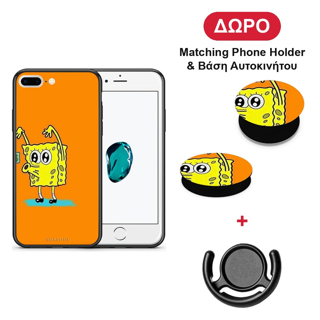 No Money 2 - iPhone 7 Plus / 8 Plus θήκη + Δώρο Phone Holder & Βάση Αυτοκινήτου