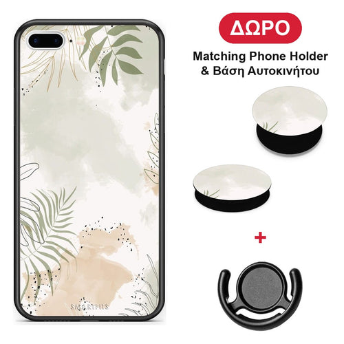 Nude Plants - iPhone 7 Plus / 8 Plus θήκη + Δώρο Phone Holder & Βάση Αυτοκινήτου