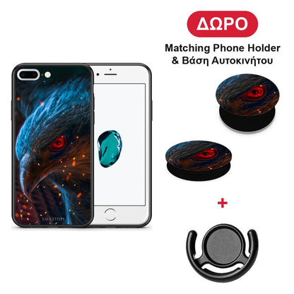 PopArt Eagle - iPhone 7 Plus / 8 Plus θήκη + Δώρο Phone Holder & Βάση Αυτοκινήτου