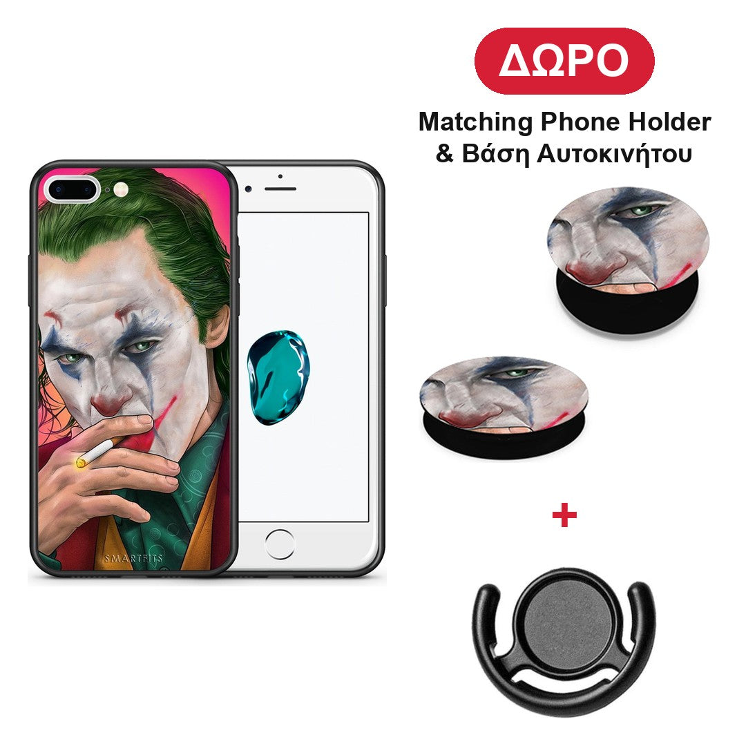 PopArt JokesOnU - iPhone 7 Plus / 8 Plus θήκη + Δώρο Phone Holder & Βάση Αυτοκινήτου