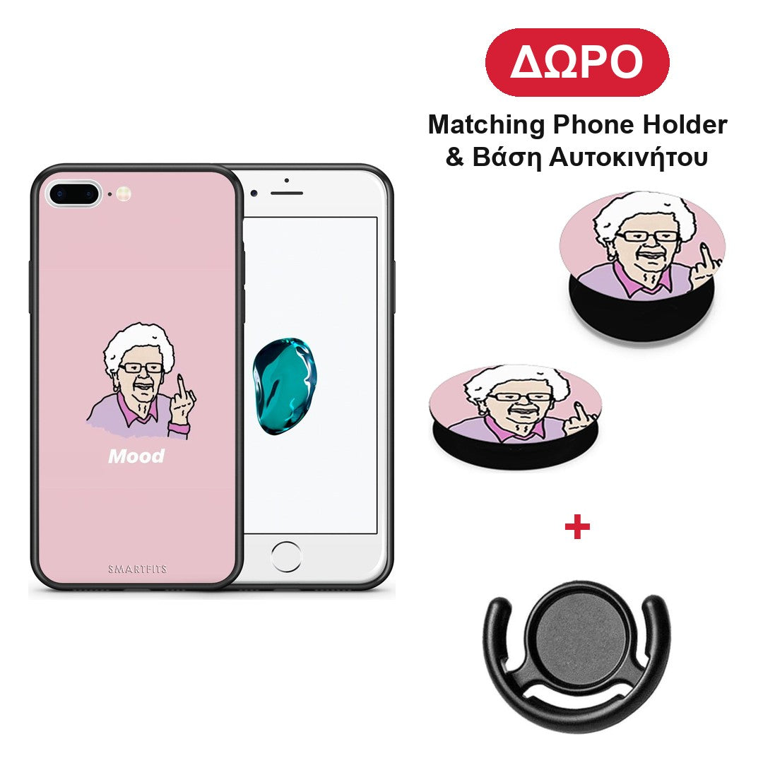 PopArt Mood - iPhone 7 Plus / 8 Plus θήκη + Δώρο Phone Holder & Βάση Αυτοκινήτου