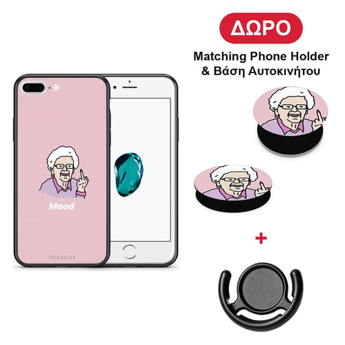 PopArt Mood - iPhone 7 Plus / 8 Plus θήκη + Δώρο Phone Holder & Βάση Αυτοκινήτου