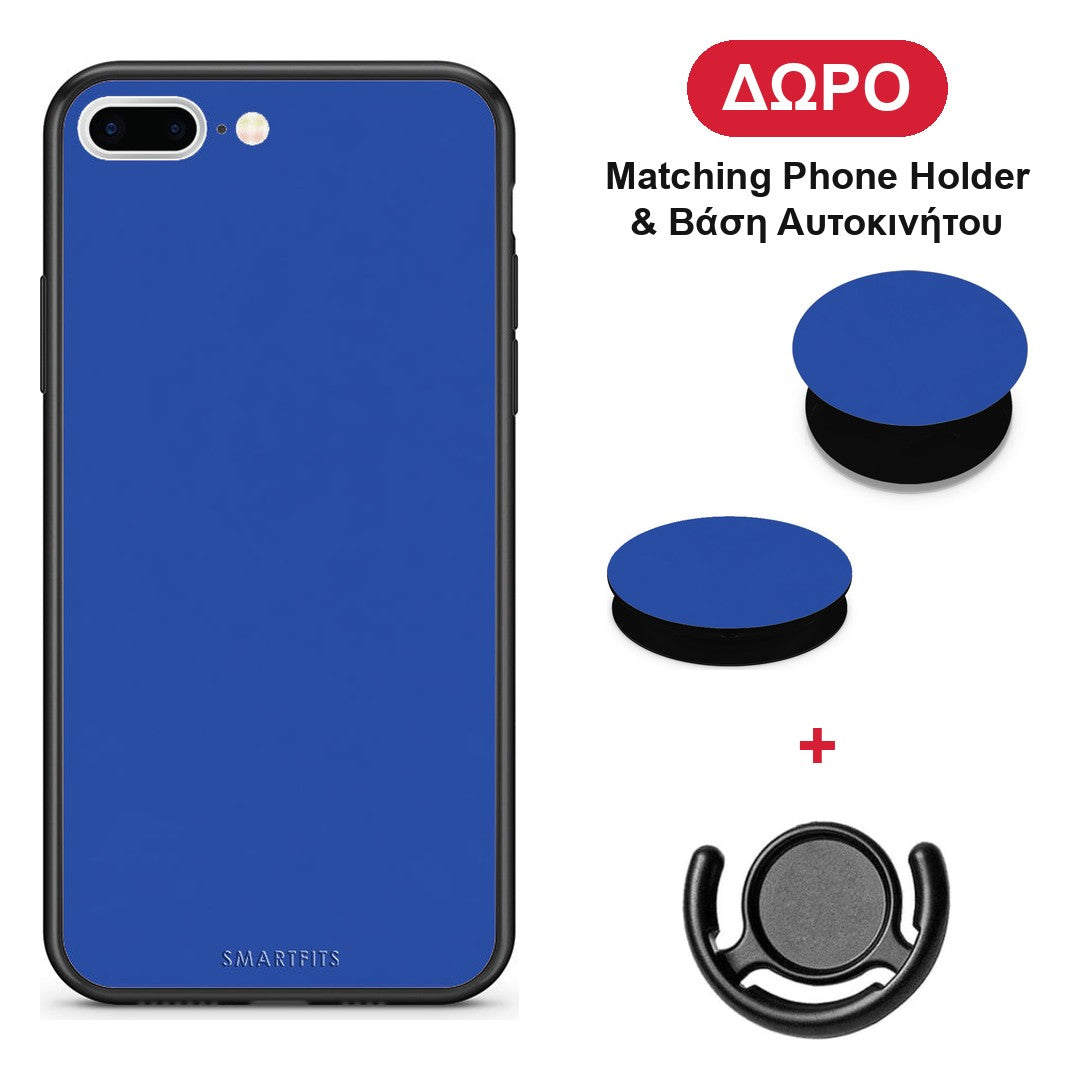 Royal Blue - iPhone 7 Plus / 8 Plus θήκη + Δώρο Phone Holder & Βάση Αυτοκινήτου