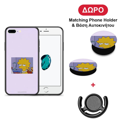 So Happy - iPhone 7 Plus / 8 Plus θήκη + Δώρο Phone Holder & Βάση Αυτοκινήτου