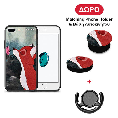 Tod And Vixey Love 2 - iPhone 7 Plus / 8 Plus θήκη + Δώρο Phone Holder & Βάση Αυτοκινήτου