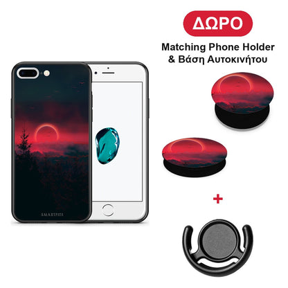 Tropic Sunset - iPhone 7 Plus / 8 Plus θήκη + Δώρο Phone Holder & Βάση Αυτοκινήτου