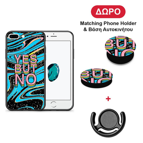 Yes But No - iPhone 7 Plus / 8 Plus θήκη + Δώρο Phone Holder & Βάση Αυτοκινήτου