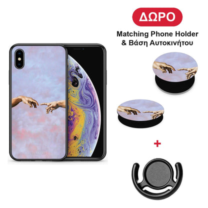 Adam Hand - iPhone X / Xs θήκη + Δώρο Phone Holder & Βάση Αυτοκινήτου