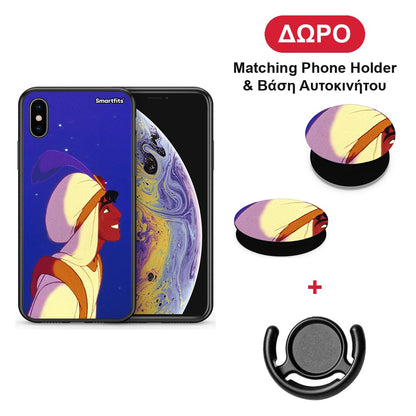 Alladin And Jasmine Love 1 - iPhone X / Xs θήκη + Δώρο Phone Holder & Βάση Αυτοκινήτου