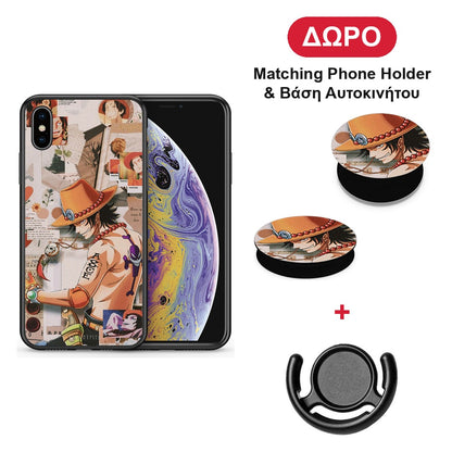 Anime Collage - iPhone X / Xs θήκη + Δώρο Phone Holder & Βάση Αυτοκινήτου