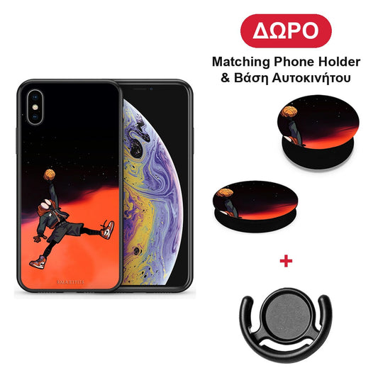 Basketball Hero - iPhone X / Xs θήκη + Δώρο Phone Holder & Βάση Αυτοκινήτου