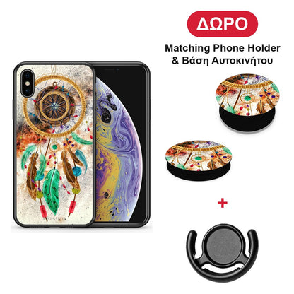 Boho DreamCatcher - iPhone X / Xs θήκη + Δώρο Phone Holder & Βάση Αυτοκινήτου