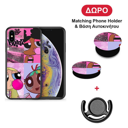 Bubble Girls - iPhone X / Xs θήκη + Δώρο Phone Holder & Βάση Αυτοκινήτου