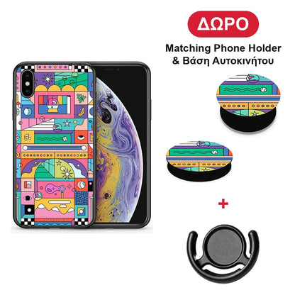 Bubbles Soap - iPhone X / Xs θήκη + Δώρο Phone Holder & Βάση Αυτοκινήτου