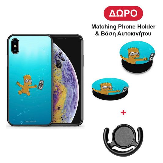 Chasing Money - iPhone X / Xs θήκη + Δώρο Phone Holder & Βάση Αυτοκινήτου