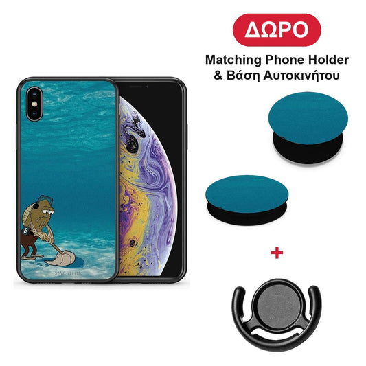 Clean The Ocean - iPhone X / Xs θήκη + Δώρο Phone Holder & Βάση Αυτοκινήτου