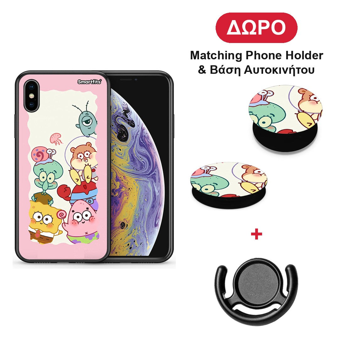 Cute Companion - iPhone X / Xs θήκη + Δώρο Phone Holder & Βάση Αυτοκινήτου