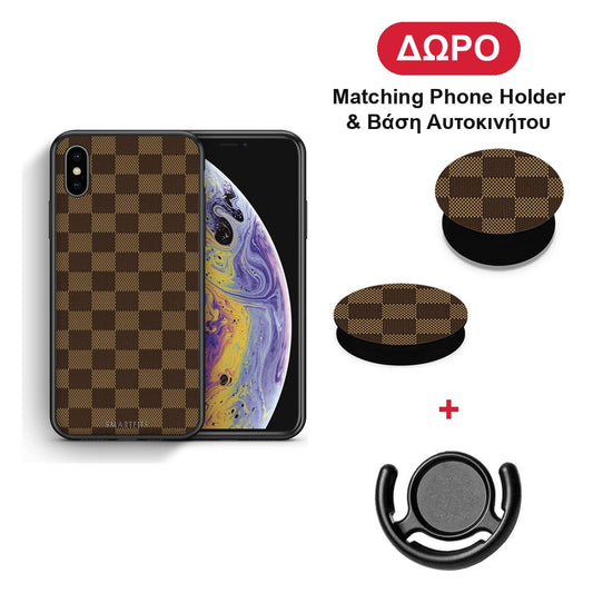 Designer Glamour - iPhone X / Xs θήκη + Δώρο Phone Holder & Βάση Αυτοκινήτου