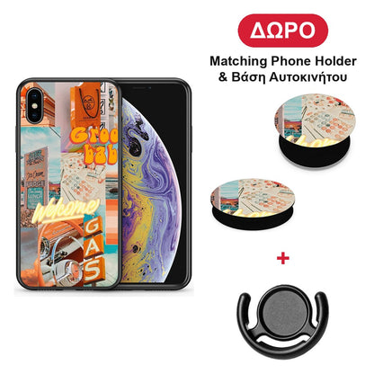 Groovy Babe - iPhone X / Xs θήκη + Δώρο Phone Holder & Βάση Αυτοκινήτου