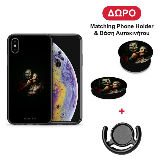 Hero Clown - iPhone X / Xs θήκη + Δώρο Phone Holder & Βάση Αυτοκινήτου