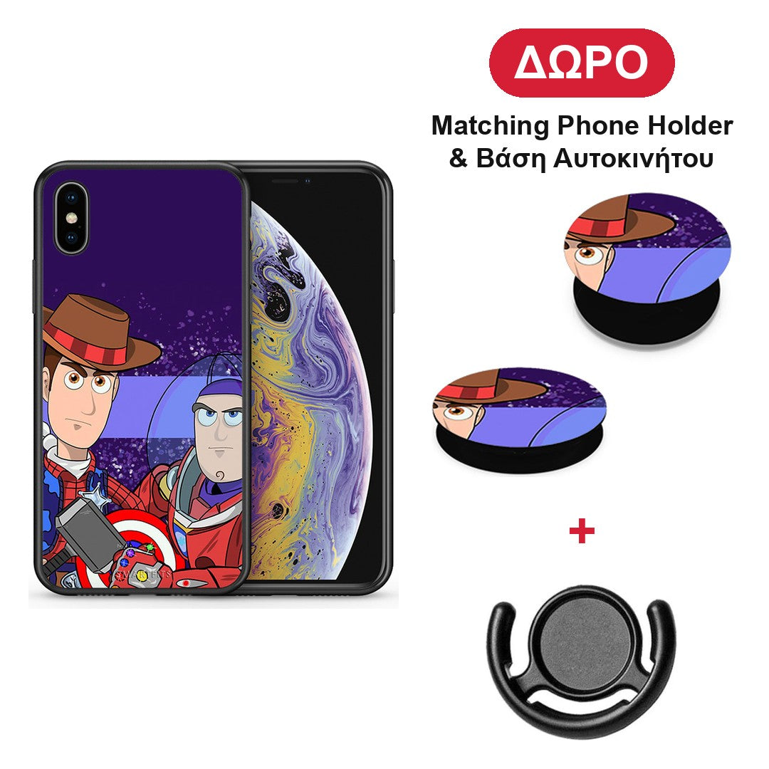 Infinity Story - iPhone X / Xs θήκη + Δώρο Phone Holder & Βάση Αυτοκινήτου