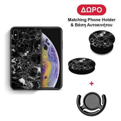 Marble Male - iPhone X / Xs θήκη + Δώρο Phone Holder & Βάση Αυτοκινήτου