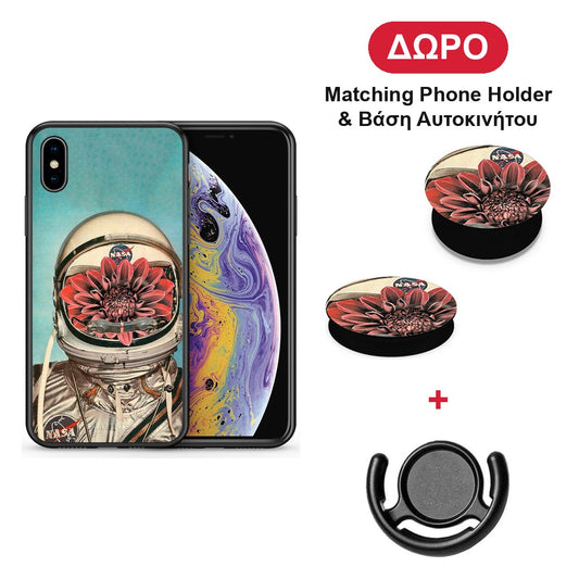 Nasa Bloom - iPhone X / Xs θήκη + Δώρο Phone Holder & Βάση Αυτοκινήτου