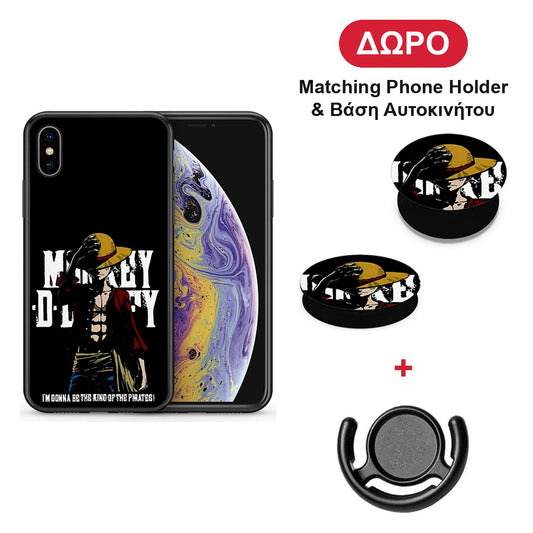 Pirate King - iPhone X / Xs θήκη + Δώρο Phone Holder & Βάση Αυτοκινήτου