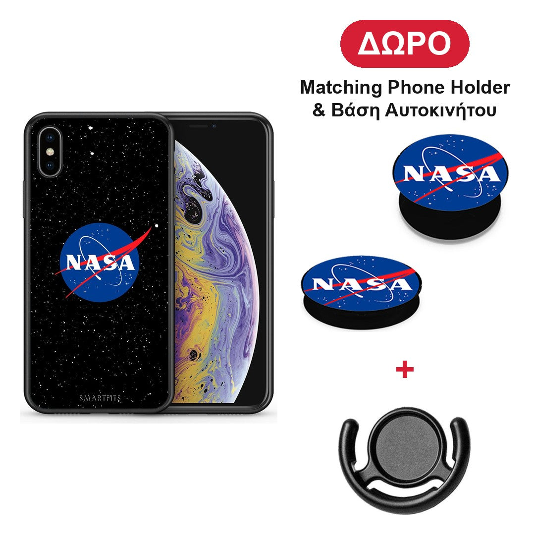 PopArt NASA - iPhone X / Xs θήκη + Δώρο Phone Holder & Βάση Αυτοκινήτου