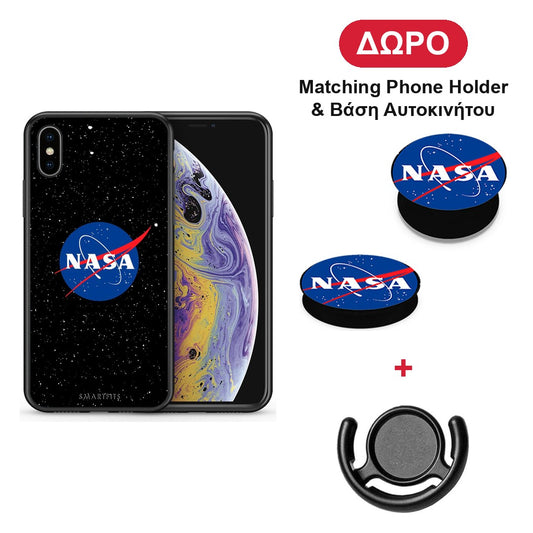PopArt NASA - iPhone X / Xs θήκη + Δώρο Phone Holder & Βάση Αυτοκινήτου