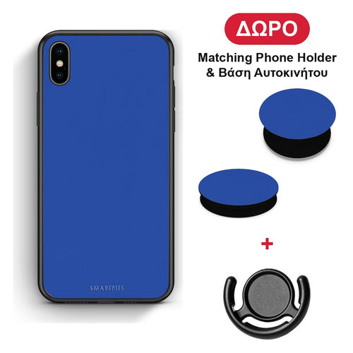 Royal Blue - iPhone X / Xs θήκη + Δώρο Phone Holder & Βάση Αυτοκινήτου