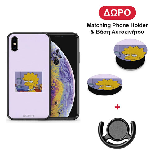 So Happy - iPhone X / Xs θήκη + Δώρο Phone Holder & Βάση Αυτοκινήτου