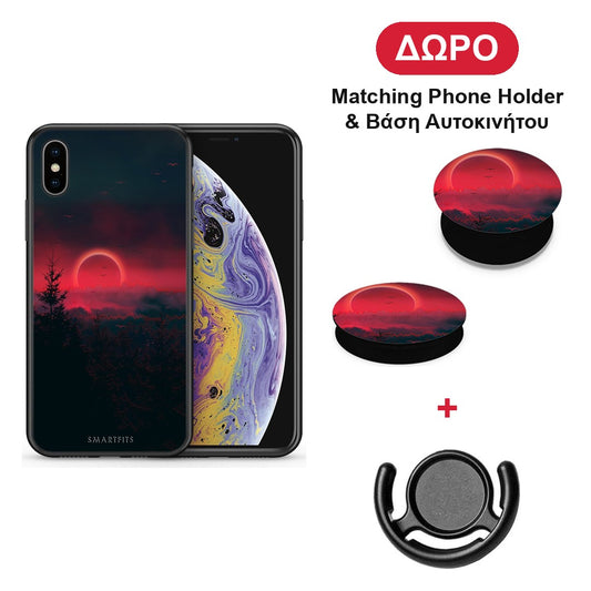 Tropic Sunset - iPhone X / Xs θήκη + Δώρο Phone Holder & Βάση Αυτοκινήτου
