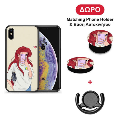 Walking Mermaid - iPhone X / Xs θήκη + Δώρο Phone Holder & Βάση Αυτοκινήτου
