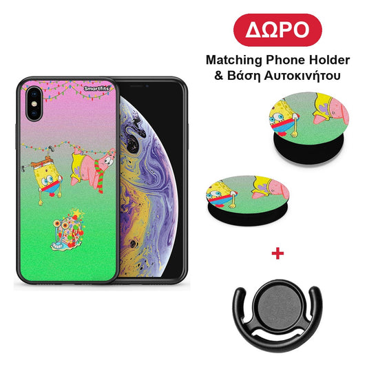 Xmas Lights - iPhone X / Xs θήκη + Δώρο Phone Holder & Βάση Αυτοκινήτου