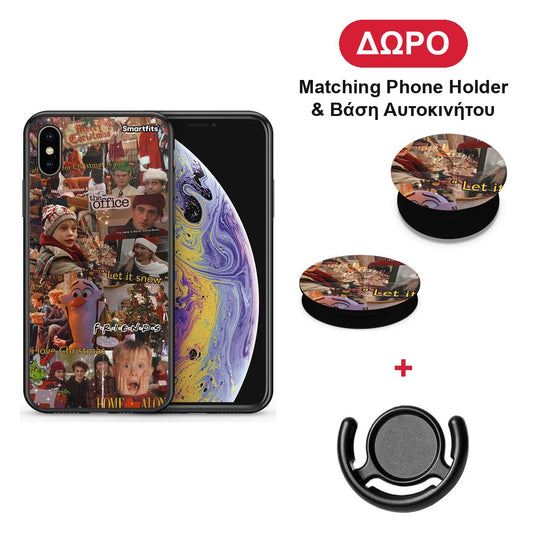 Xmas Wishes - iPhone X / Xs θήκη + Δώρο Phone Holder & Βάση Αυτοκινήτου